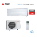 Climatiseur Mono-split Mitsubishi Mural Design De Luxe Blanc Pur MSZ-LN25VGW Hyper Heating - R32