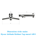 DYSON Sèche-Mains Robinet Tap AB11 Mural - Inox Brossé