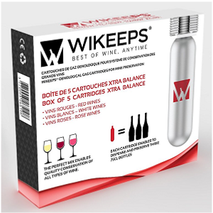 Wikeeps - Boîte de 5 cartouches de gaz œnologique X-TRA Balance